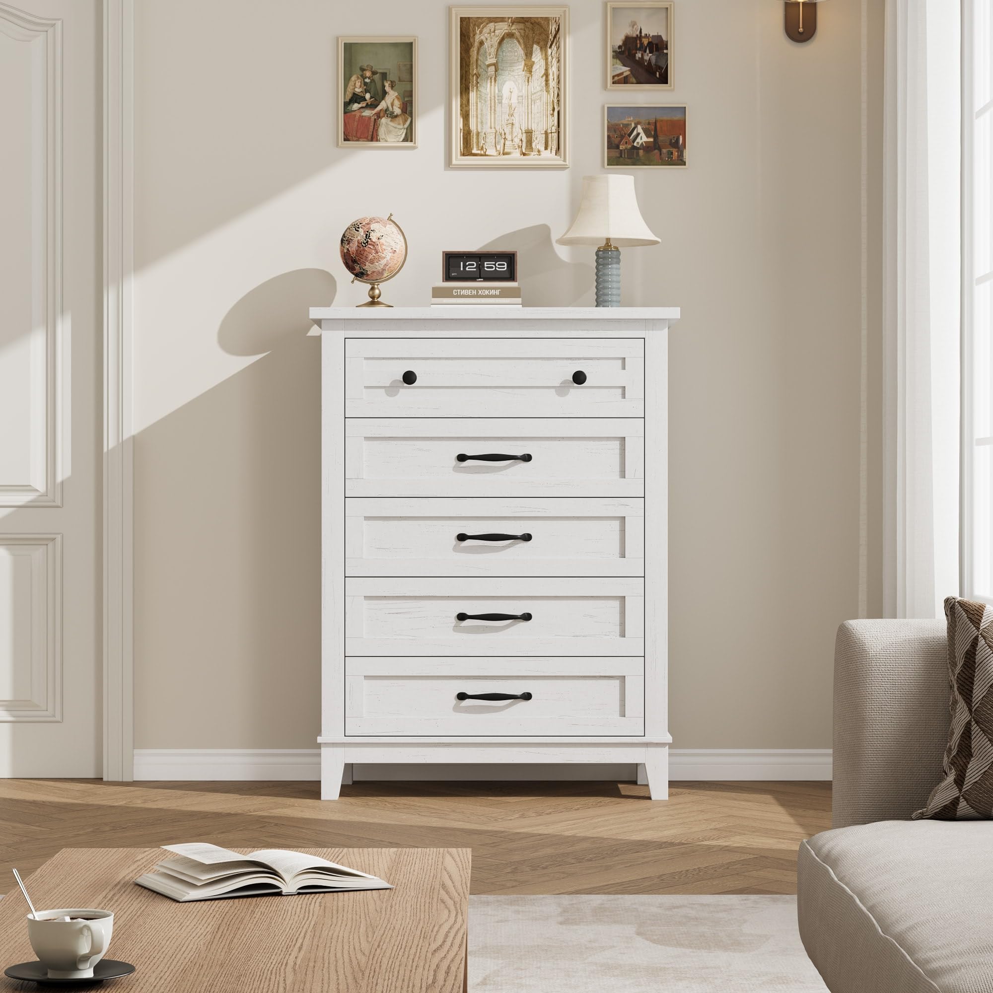 5-Drawer Tall Vertical Dresser - đánh giá và giá Bedroom Furniture