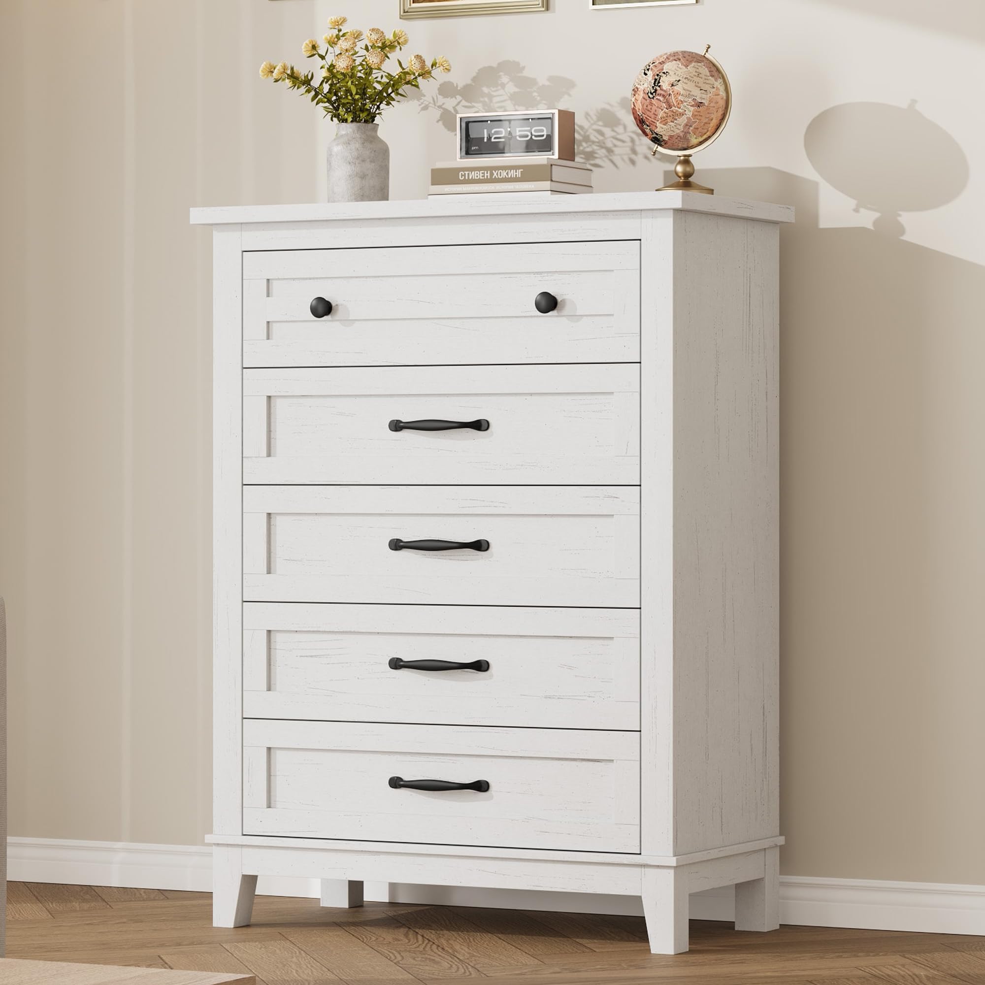 5-Drawer Tall Vertical Dresser - đánh giá và giá Bedroom Furniture