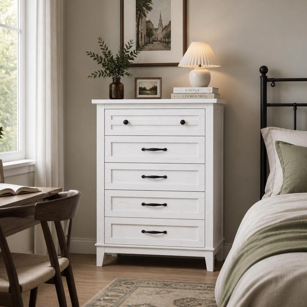 5-Drawer Tall Vertical Dresser - đánh giá và giá Bedroom Furniture