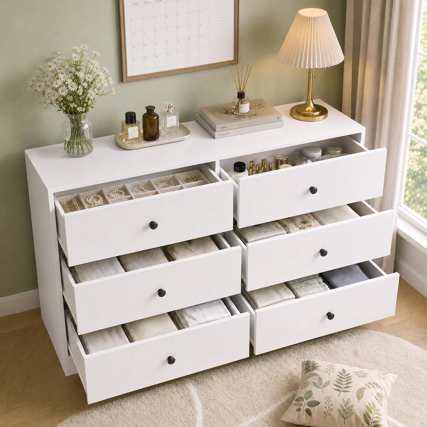 6 Drawer Dresser for Bedroom,  - đánh giá và giá Bedroom Furniture